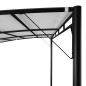 vidaXL Toldo parasol de jardín color crema 4x3x2,55 m