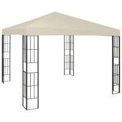 vidaXL Cenador color crema 3x3 m