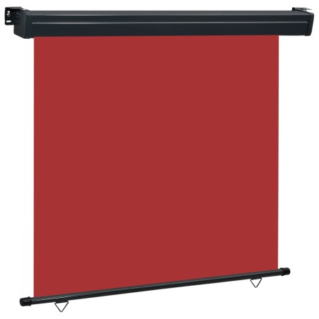 vidaXL Toldo lateral de balcón rojo 170x250 cm