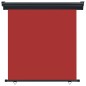 vidaXL Toldo lateral de balcón rojo 170x250 cm vidaXL Toldo lateral de balcón rojo 170x250 cm