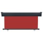 vidaXL Toldo lateral de balcón rojo 170x250 cm vidaXL Toldo lateral de balcón rojo 170x250 cm