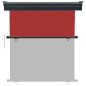 vidaXL Toldo lateral de balcón rojo 170x250 cm vidaXL Toldo lateral de balcón rojo 170x250 cm