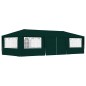 vidaXL Carpa profesional para fiestas con paredes verde 90 g/m² 4x9 m vidaXL Carpa profesional para fiestas con paredes verde 90 g/m² 4x9 m