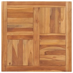 vidaXL Superficie de mesa de madera maciza de teca 70x70x2,5 cm
