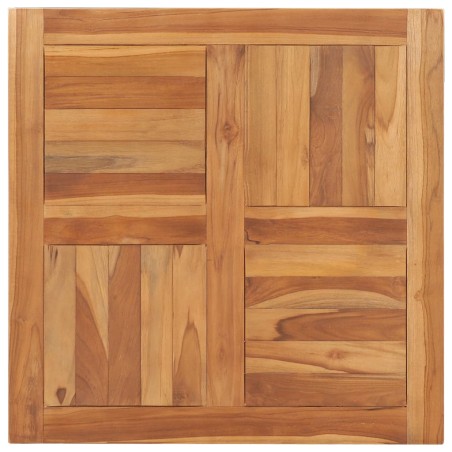 vidaXL Superficie de mesa de madera maciza de teca 70x70x2,5 cm
