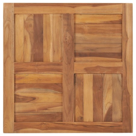 vidaXL Superficie de mesa de madera maciza de teca 70x70x2,5 cm
