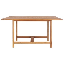 vidaXL Mesa de jardín de madera maciza de teca 150x150x76 cm
