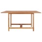 vidaXL Mesa de jardín de madera maciza de teca 150x150x76 cm vidaXL Mesa de jardín de madera maciza de teca 150x150x76 cm