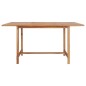 vidaXL Mesa de jardín de madera maciza de teca 150x150x76 cm vidaXL Mesa de jardín de madera maciza de teca 150x150x76 cm