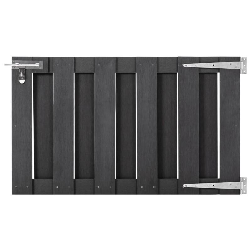 vidaXL Puerta de jardín de WPC gris 100x60 cm vidaXL Puerta de jardín de WPC gris 100x60 cm