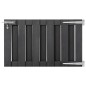 vidaXL Puerta de jardín de WPC gris 100x60 cm vidaXL Puerta de jardín de WPC gris 100x60 cm