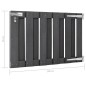 vidaXL Puerta de jardín de WPC gris 100x60 cm vidaXL Puerta de jardín de WPC gris 100x60 cm