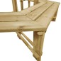vidaXL Banco de jardín de madera pino impregnada 240 cm