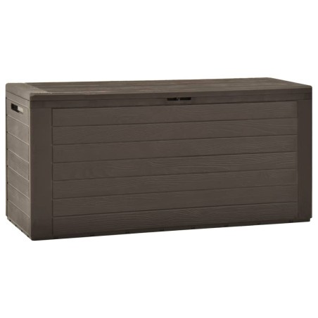 vidaXL Caja de almacenamiento de jardín marrón 116x44x55 cm