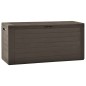 vidaXL Caja de almacenamiento de jardín marrón 116x44x55 cm