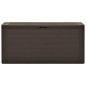 vidaXL Caja de almacenamiento de jardín marrón 116x44x55 cm