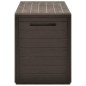 vidaXL Caja de almacenamiento de jardín marrón 116x44x55 cm