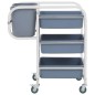 vidaXL Carrito de cocina con recipientes de plástico 82x43,5x93 cm vidaXL Carrito de cocina con recipientes de plástico 82x43,5x93 cm