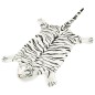 vidaXL Alfombra afelpada de tigre 144 cm blanca vidaXL Alfombra afelpada de tigre 144 cm blanca