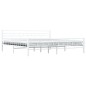 vidaXL Estructura de cama de metal blanco 200x200 cm vidaXL Estructura de cama de metal blanco 200x200 cm