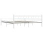 vidaXL Estructura de cama de metal blanco 200x200 cm vidaXL Estructura de cama de metal blanco 200x200 cm