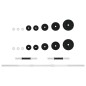 vidaXL Juego de barras y mancuernas de 30 kg hierro fundido vidaXL Juego de barras y mancuernas de 30 kg hierro fundido