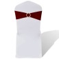 Moño decorativo elástico para sillas con hebilla 25 pzas Burdeos Moño decorativo elástico para sillas con hebilla 25 pzas Burdeos