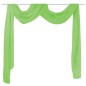 Cortina de gasa transparente, 140 x 600 cm, Verde Cortina de gasa transparente, 140 x 600 cm, Verde
