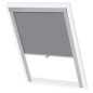vidaXL Persiana opaca enrollable gris C02 