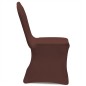 vidaXL Funda de silla elástica 6 unidades marrón vidaXL Funda de silla elástica 6 unidades marrón