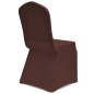 vidaXL Funda de silla elástica 6 unidades marrón vidaXL Funda de silla elástica 6 unidades marrón