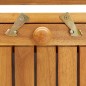 vidaXL Banco de almacenaje con cojín de madera maciza de acacia 170 cm vidaXL Banco de almacenaje con cojín de madera maciza de acacia 170 cm
