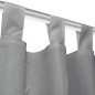 vidaXL Cortinas de micro-raso con bucles 2 unidades 140x175cm gris vidaXL Cortinas de micro-raso con bucles 2 unidades 140x175cm gris