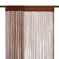 vidaXL Cortinas de flecos 2 piezas 100x250 cm marrón vidaXL Cortinas de flecos 2 piezas 100x250 cm marrón