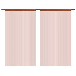 vidaXL Cortinas de flecos 2 piezas 100x250 cm marrón
