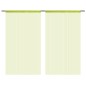 vidaXL Cortinas de flecos 2 piezas 100x250 cm verde