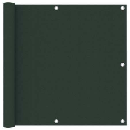 vidaXL Toldo para balcón tela oxford verde oscuro 90x300 cm