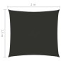 vidaXL Toldo de vela rectangular tela Oxford gris antracita 2x2,5 m vidaXL Toldo de vela rectangular tela Oxford gris antracita 2x2,5 m