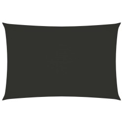 vidaXL Toldo de vela rectangular tela Oxford gris antracita 6x8 m