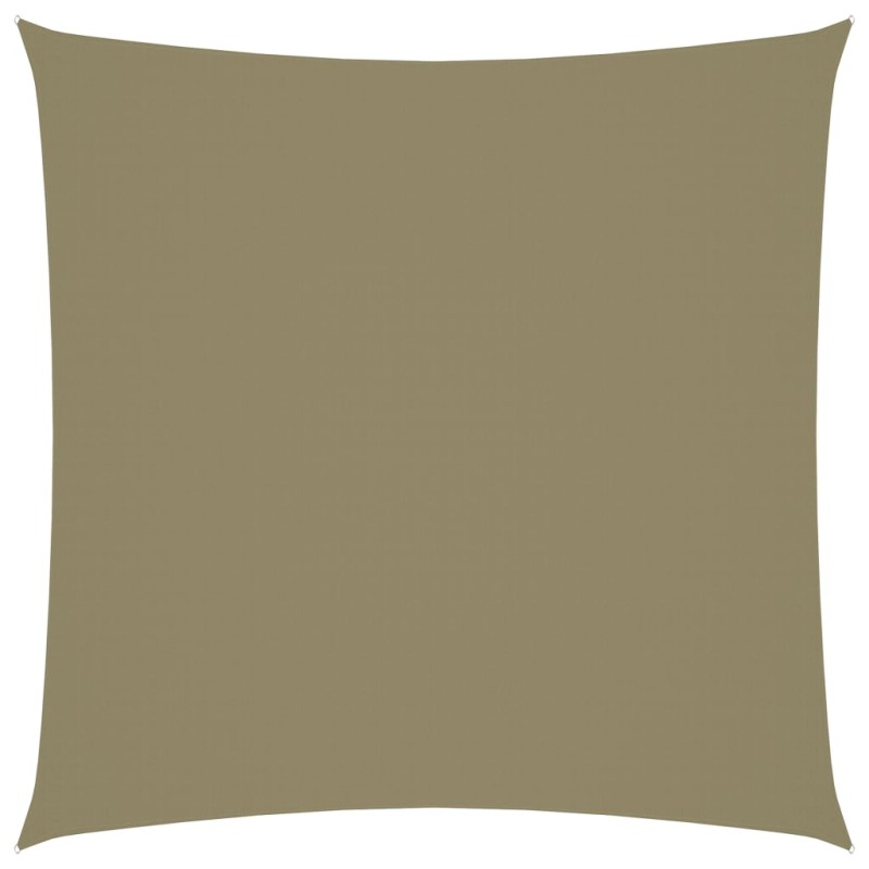 vidaXL Toldo de vela cuadrado tela Oxford beige 4x4 m vidaXL Toldo de vela cuadrado tela Oxford beige 4x4 m