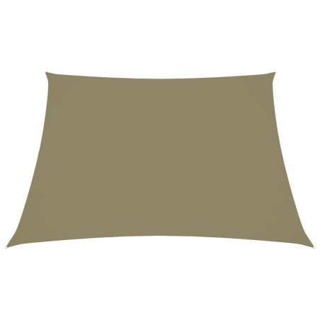 vidaXL Toldo de vela cuadrado tela Oxford beige 4x4 m