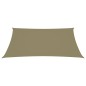 vidaXL Toldo de vela rectangular tela Oxford beige 2,5x4,5 m vidaXL Toldo de vela rectangular tela Oxford beige 2,5x4,5 m