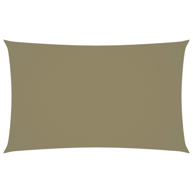 vidaXL Toldo de vela rectangular tela Oxford beige 3x6 m vidaXL Toldo de vela rectangular tela Oxford beige 3x6 m