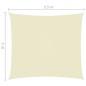 vidaXL Toldo de vela rectangular tela Oxford color crema 2x3,5 m vidaXL Toldo de vela rectangular tela Oxford color crema 2x3,5 m