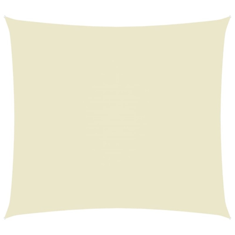 vidaXL Toldo de vela rectangular tela Oxford color crema 6x7 m vidaXL Toldo de vela rectangular tela Oxford color crema 6x7 m