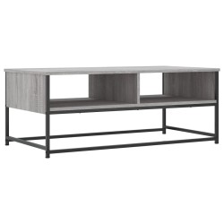 vidaXL Mesa de centro madera de ingeniería gris Sonoma 100x51x40 cm