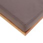 vidaXL Reposapiés y cojín madera maciza acacia gris oscuro 66x66x36 cm
