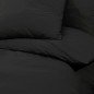 vidaXL Juego de funda nórdica microfibra ligera negro 140x200 cm vidaXL Juego de funda nórdica microfibra ligera negro 140x200 cm