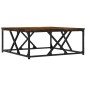 vidaXL Mesa de centro madera contrachapada roble ahumado 70x70x30 cm vidaXL Mesa de centro madera contrachapada roble ahumado 70x70x30 cm