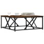 vidaXL Mesa de centro madera contrachapada roble ahumado 70x70x30 cm vidaXL Mesa de centro madera contrachapada roble ahumado 70x70x30 cm